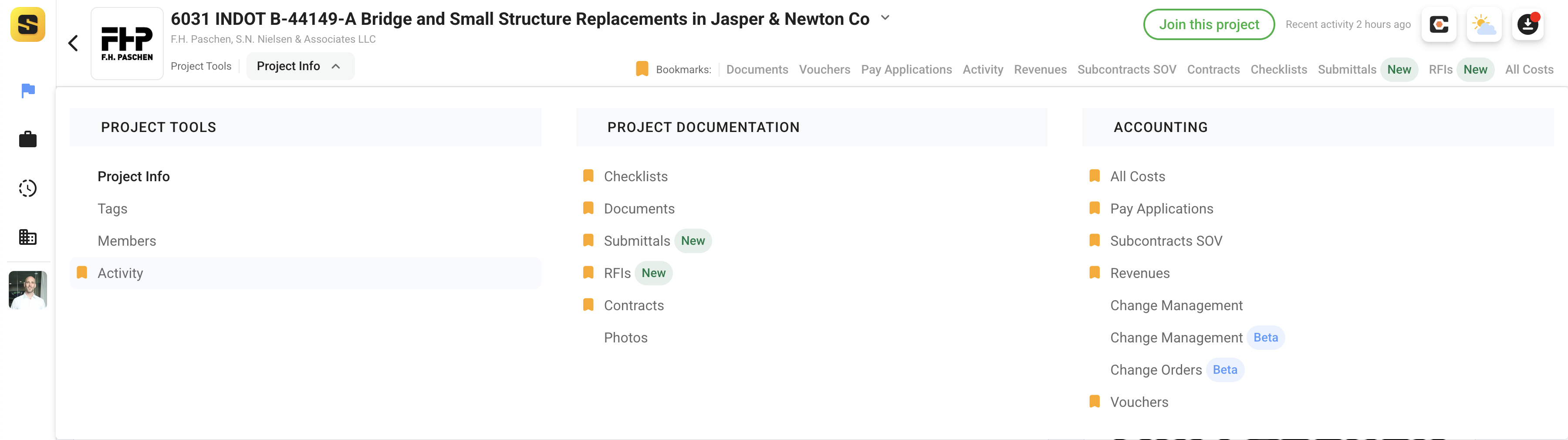 Activity Project Nav Bar