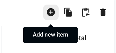 Add New Line Item Scope of Work)