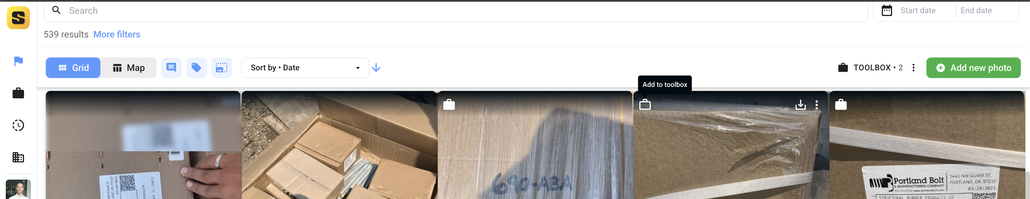 Add Photo To Toolbox