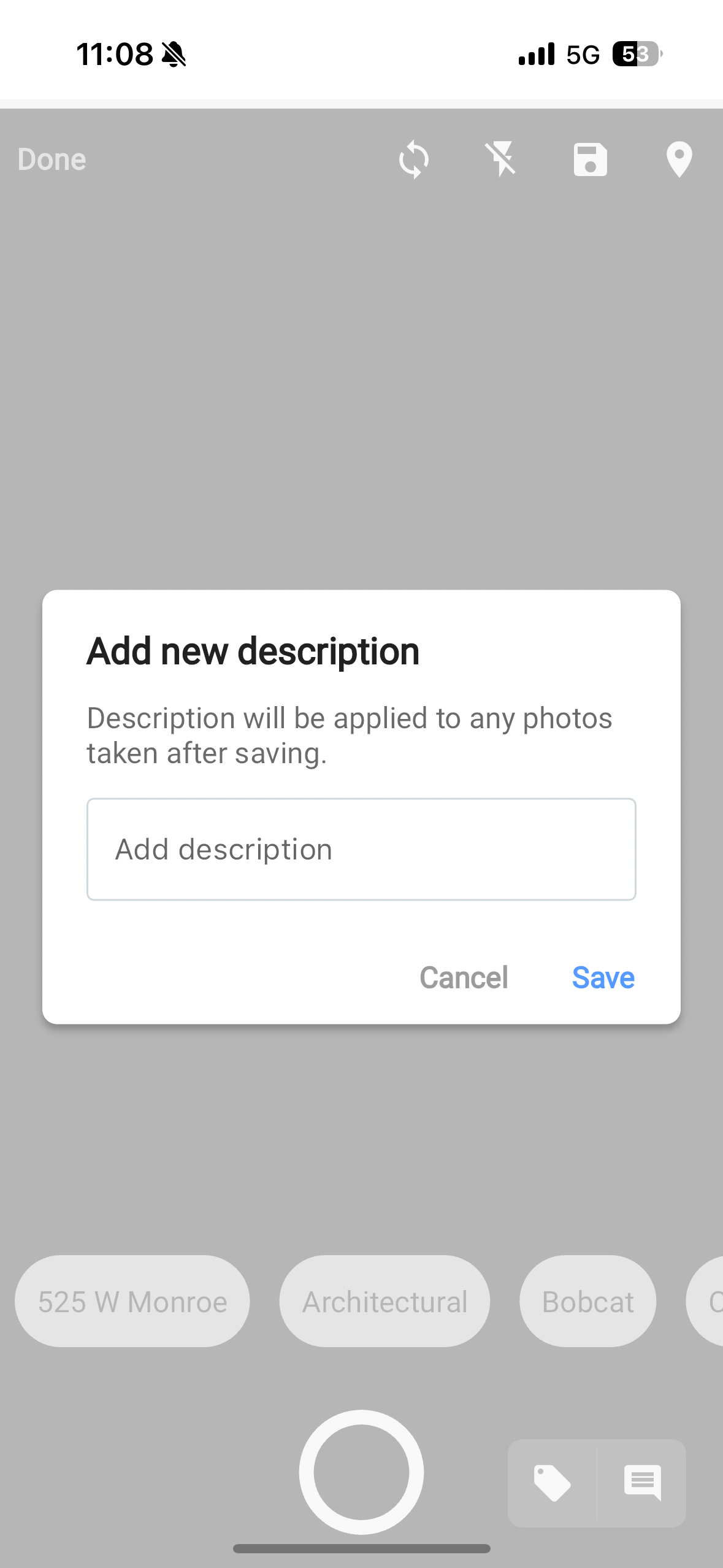 Mobile Camera Comment