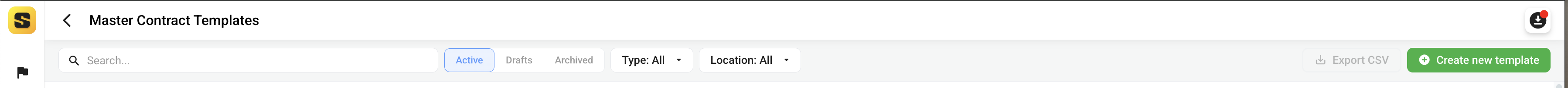 Contract Library Filter)