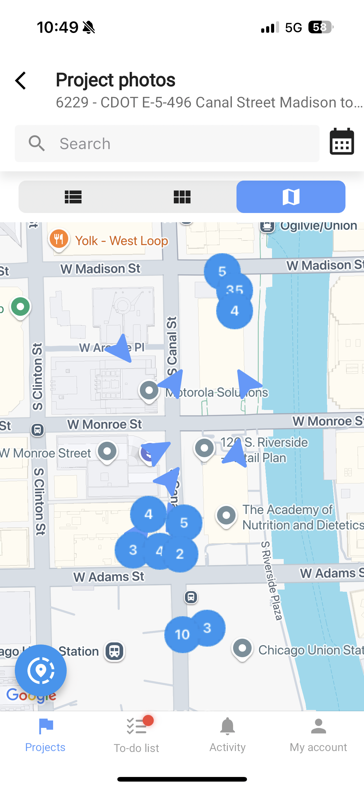 Mobile Map View