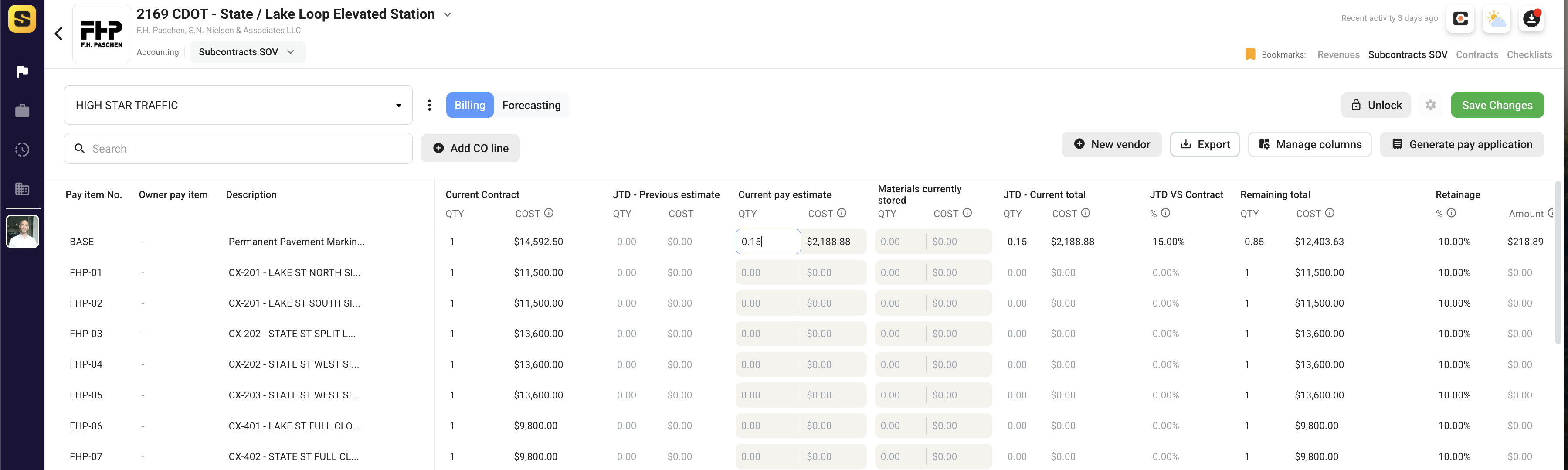 Generating Current Pay App)