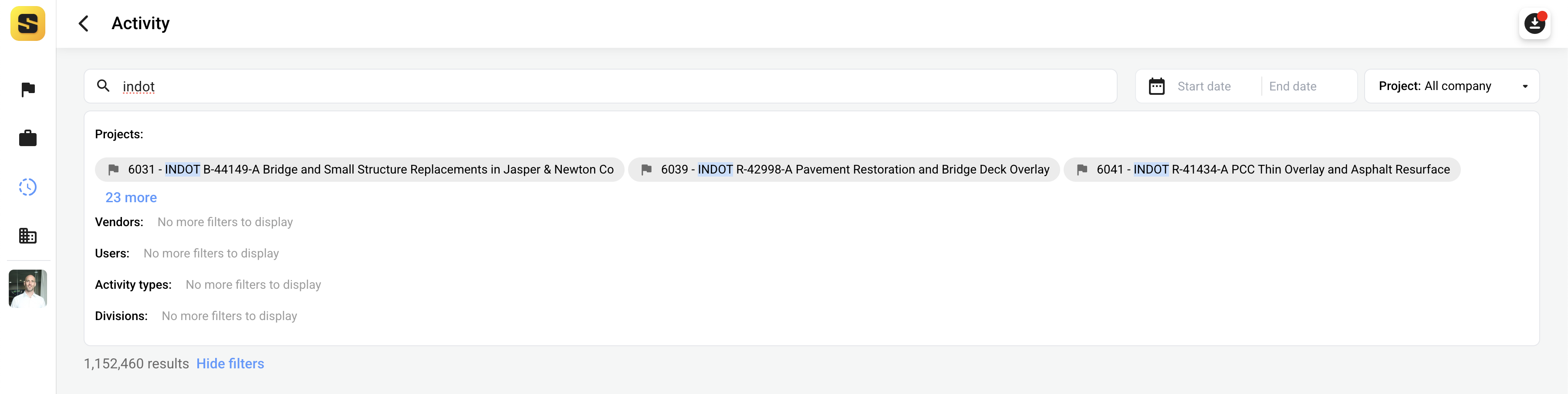Search Filters Activity