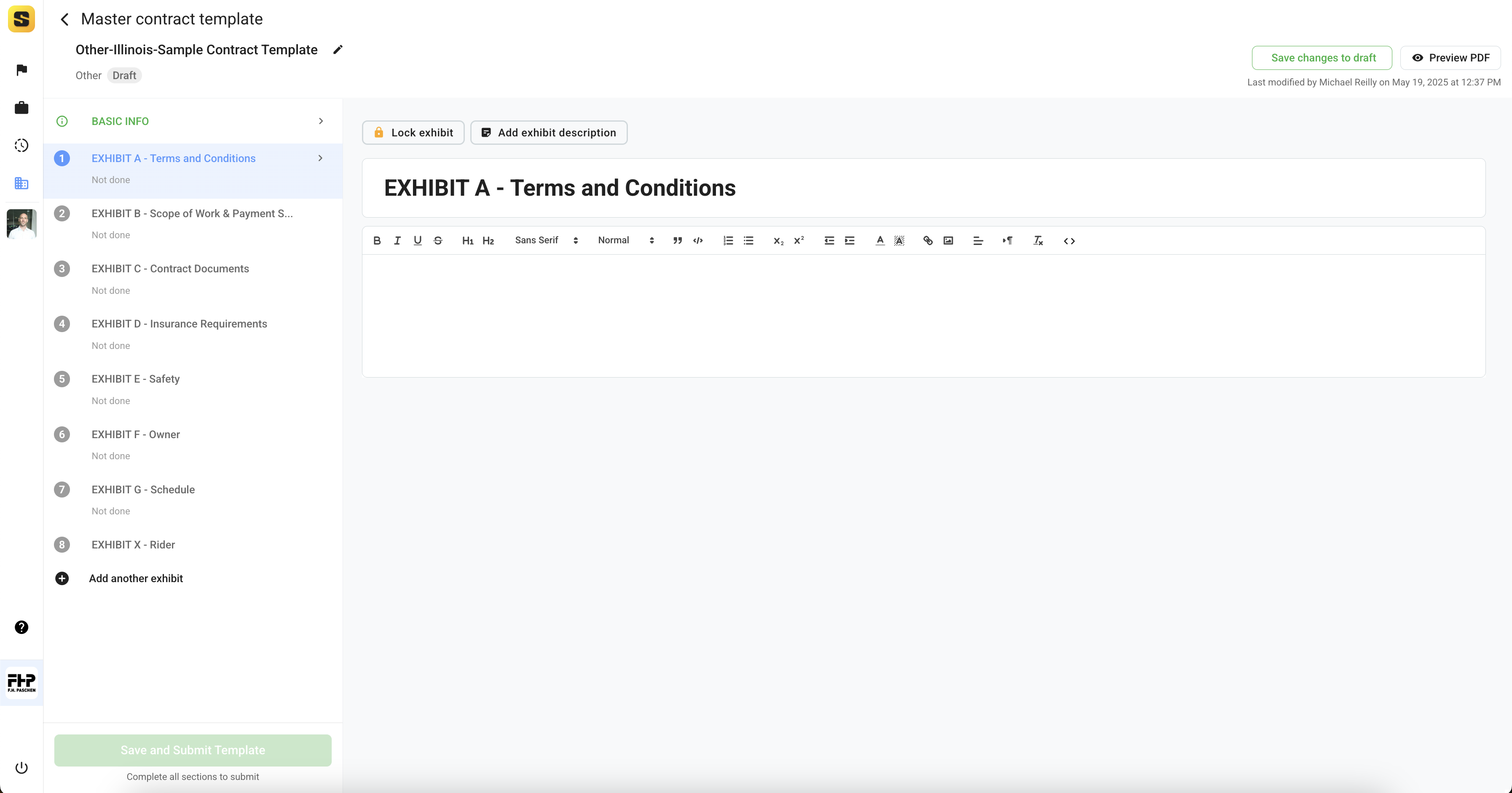 Contract Template T&amp;Cs)